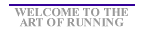 Welcome to the Art of Running